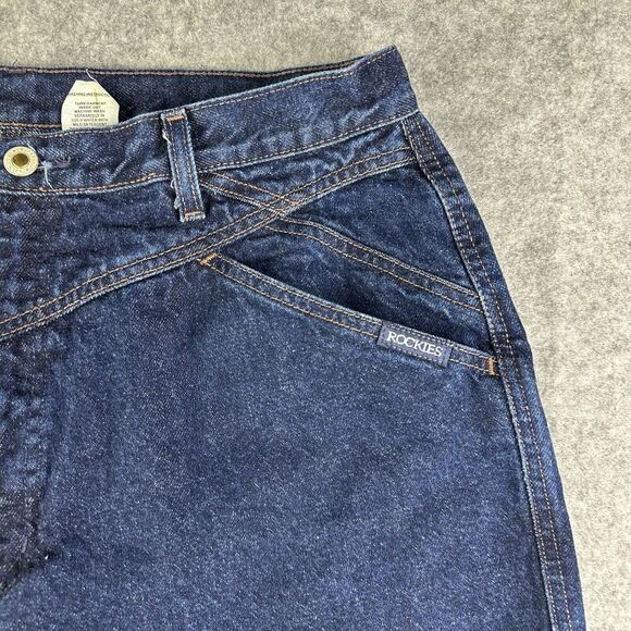 VTG Rockies Rocky Mountain Bareback Jeans 19/20 Dark Western Cowboy Rodeo Ranch* - Picture 8 of 15